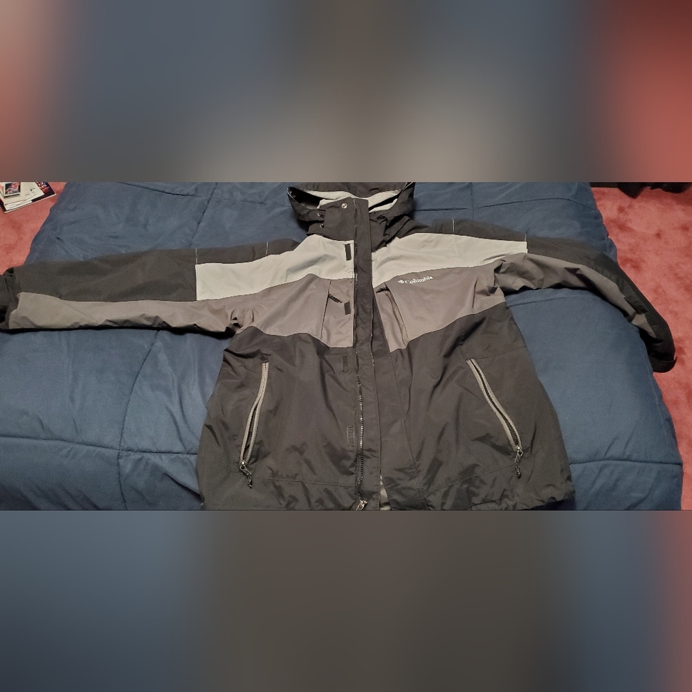 Columbia Interchange Winter Snow Ski Jacket Shell Large